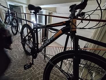 bisklet: JUFENFH dağ velosipedi - Çərçivə: yüngül alaşımlı polad, qara-narıncı — 2