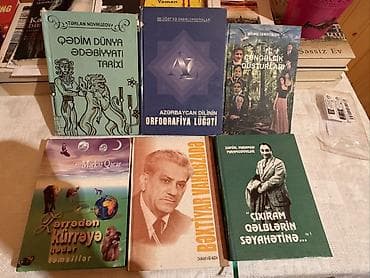 Kitabların hamısı bir yerdə 12 manat. Tək-tək satılmır. İstənilən
