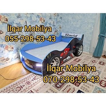 Детская мебель: Новый, На заказ, Кровать-машина, Без матраса, Без выдвижных ящиков — 2