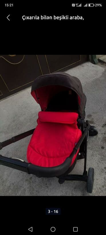 uşaq səbətləri instagram: Çıxarıla bilən beşikli araba, Chicco, İşlənmiş, Ünvandan götürmə, Ödənişli çatdırılma — 4