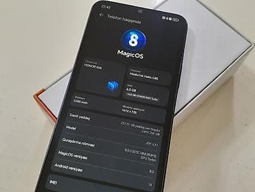 tecno telefon: Honor X6b, 256 GB, rəng - Qara, Zəmanət, Düyməli, Sensor — 10