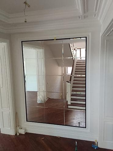 divar paneleri: Güzgü Divar üçün, Dairə, Dekorativ, Çərçivə ilə — 5