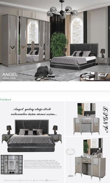 Bağ, çöl mebeli: İkinəfərlik çarpayı, Dolab, Termo, 2 tumba, Yeni — 1