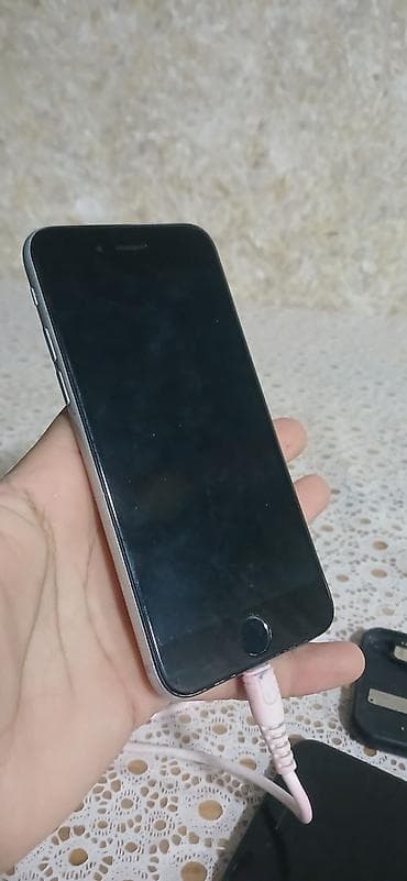 iphone 22: IPhone 6, 32 GB, Ağ, Qırıq, Barmaq izi — 2