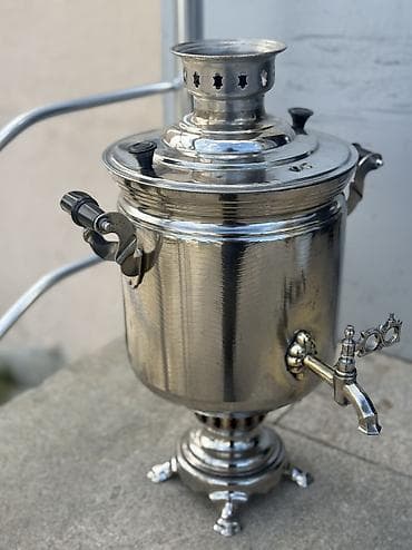 antika saat: Qədim samovar, 1973 il, Latun, Vəziyyəti: Əla — 3