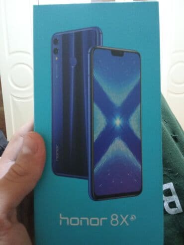 Daewoo: Honor 8X, цвет - Голубой, Отпечаток пальца — 1