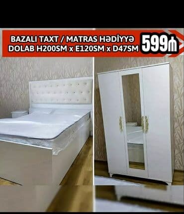 yataq dəsləri: Yataq otağı üçün nəzərdə tutulmuş bu mebel dəstinə iki nəfərlik — 14