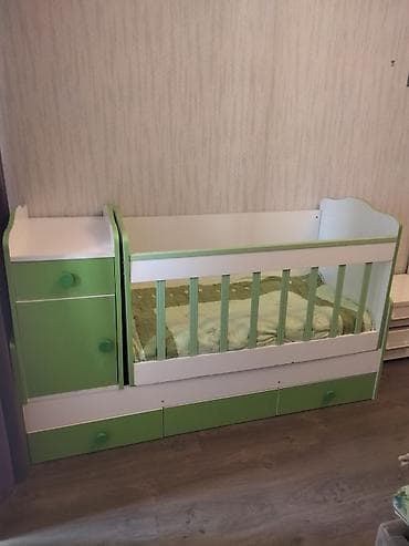 Beşiklər: Oğlan və qız üçün, Dördbucaq, Beşik, Dəstsiz, Matras ilə, Yellənmə mexanizmsiz — 2