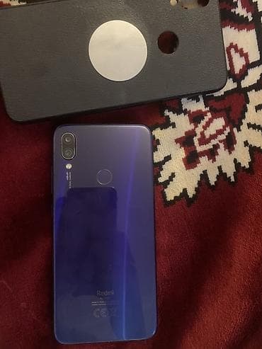 not 7: Redmi Note 7, 64 GB, rəng - Göy, Barmaq izi — 2