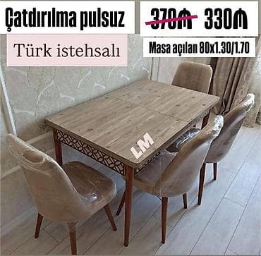 quxna usdolu: 💥 Masa dəsti 💥 TÜRK FABRİKA İSTEHSALI 🔥 ENDİRİMLƏ: cəmi 330₼ 💃🏻 ✔️ — 3