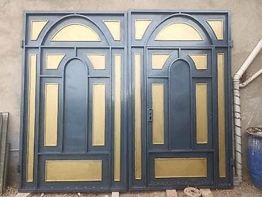 Bərkidici məhsullar: Dəmir Həyət darvazası, Yana açılan, Mexaniki, Qapı ilə, Kredit yoxdur — 1