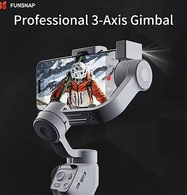 go pro 8: FUNSNAP smartfon stabilizatoru (gimbal) - 3 oxlu stabilizasiya — 8