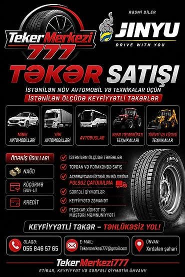 passat disk: TekerMerkezi777 – Jinyu rəsmi diler Təkər satışı: istənilən növ — 1