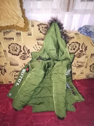 детская зимняя парка: Uşaq üçün qışlıq parka - Rəng: zeytun-yaşıl Uşaq gödəkçəsi Şəki — 4