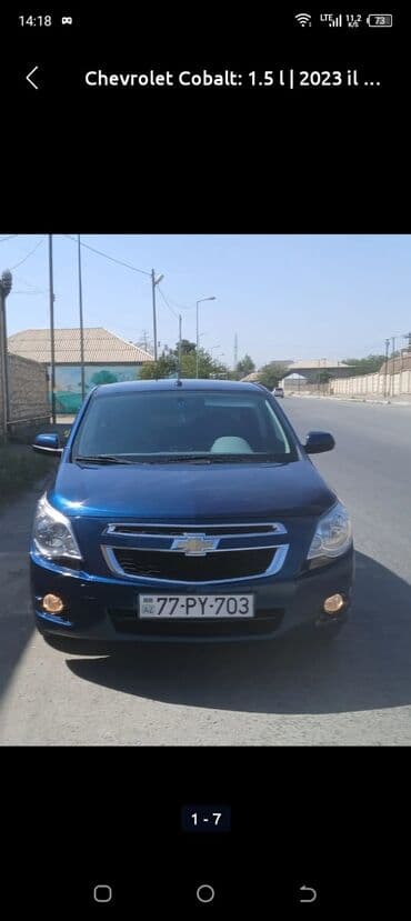 avtomobil çexolları: Chevrolet Cobalt: 1.5 l | 2023 il 115000 km Sedan — 1