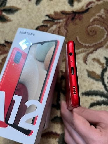 070 211 nomreler: Samsung Galaxy A12, 32 GB, rəng - Qırmızı, Barmaq izi — 5