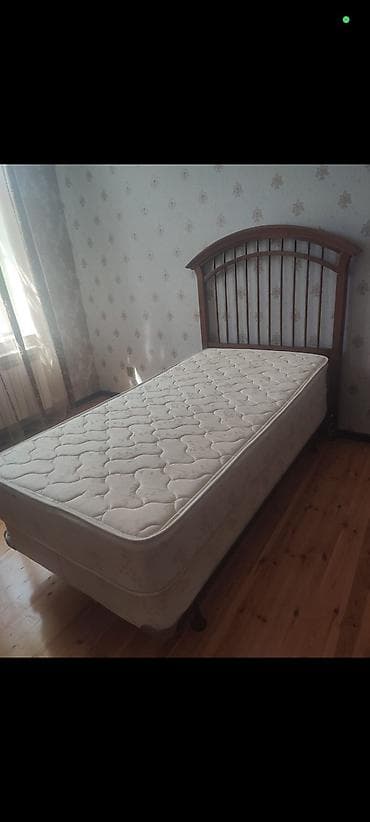melisa mebel: Təknəfərlik çarpayı, Bazalı, Matras ilə, Siyirməsiz — 1