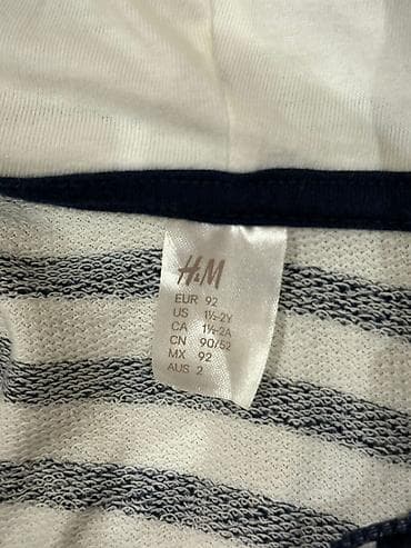 uşaq çadır: H&M uşaq kapüşonlu kardiqan/sviter - Model: zolaqlı kapüşonlu — 2