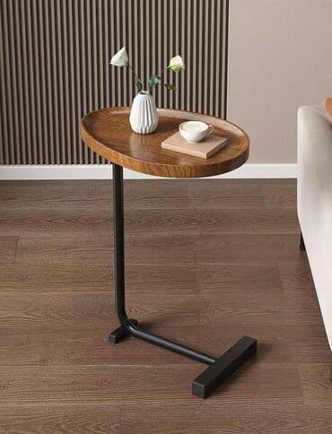 mini stol: Jurnal masası, Yeni, Açılmayan, Taxta, Yumru masa — 7