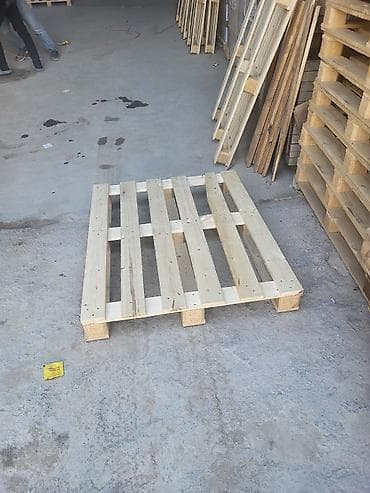 paddonlar: Taxta palet - Material: təbii taxta lövhələr və preslənmiş taxta — 2