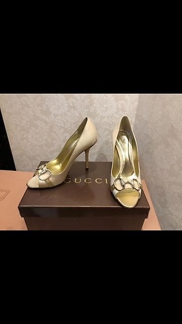 gucci dest: Tuflilər, Gucci, Ölçü: 36.5, rəng - Bej, Yeni — 4