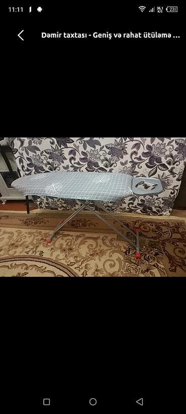 lovhə ayaqlı: Dəmir taxtası – geniş və rahat ütüləmə üçün - Stabil metal karkas — 1