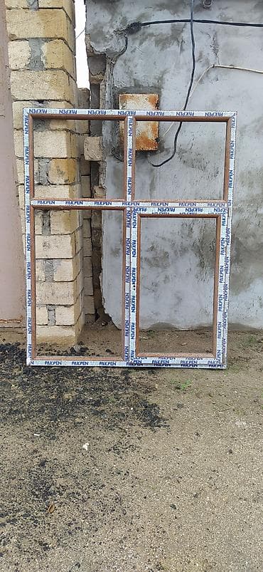 arka qapilar: Qapı ve pencere Pencere 154×190-3ədəd,qiymeti 100₼ Qapı 75×280-2 — 1