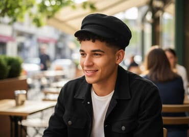 Qara newsboy/kepka şapka Hem qızlar işlədə bilər həm oğlanlar - Rəng