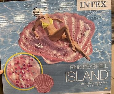Intex Pink Seashell Island – hovuz və dəniz üçün böyük şişmə ada