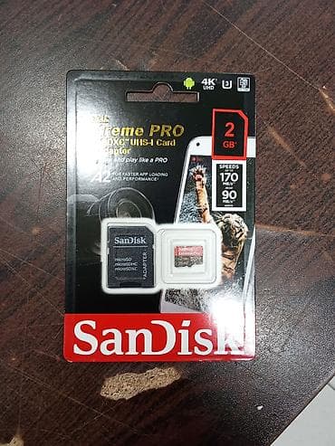 data kart: SanDisk Extreme PRO microSDXC UHS‑I yaddaş kartı + SD adapter - — 1
