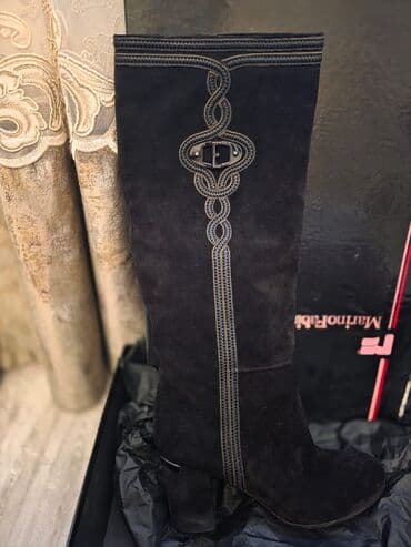 детские зимние сапоги: Сапоги, Размер: 37, цвет - Черный, Новый — 3