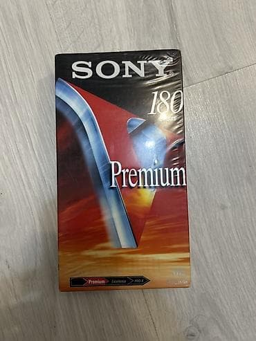 video magnitofon: Yep-yeni. Açılmayıb. Məhsul: Sony Premium Videokaset E-180VG (VHS) — 1
