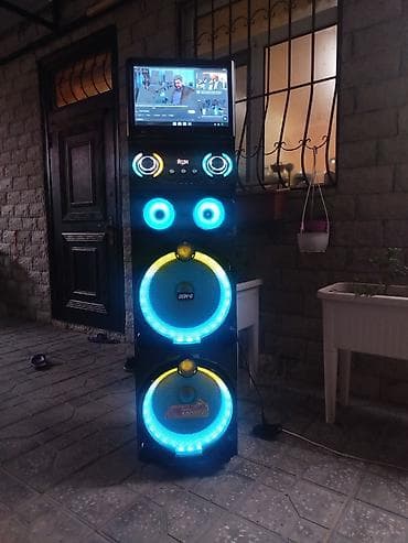 Güclü ev və tədbir səs sistemi – LED işıqlı, ekranlı, çoxfunksiyalı