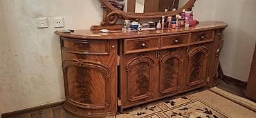 agac qapi: Klassik üslubda salon mebel dəsti - Material: təbii ağac teksturasını — 3