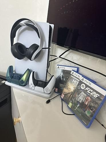 xbox 360 disk: PS5 slim 1 tb oyun seti yenidi istifade olunmayib Tərkib: - — 1