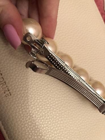 Zərgərlik əşyaları: İncili saç klipsi Həzi Aslanov metrosunun yanında, 245 nömrəli — 4