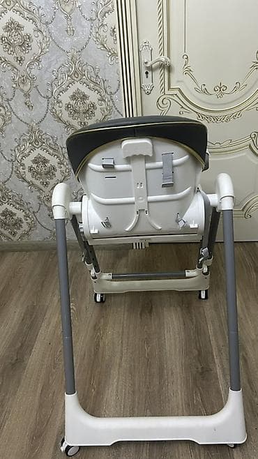 pampers 4: Uşaq yemək stulu – Kidilo - Rəng: boz-ağ - Çıxarılan və yuyula bilən — 1