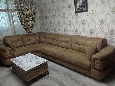 metbex ucun kunc divan: Künc divan dəsti - Forma: L-şəkilli, geniş oturacaq sahəsi və dərin — 2