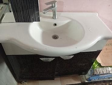 skaf paltar: Hamam üçün dolablı əl-üz yumaq üçün “tumbalı” rakovina dəsti — 3