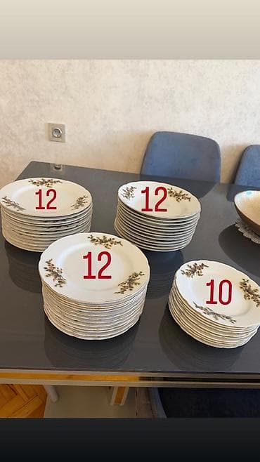 madonna servisler: Nahar dəsti, rəng - Ağ, Farfor — 1