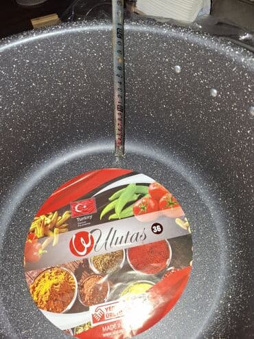 qranit: Qazan, rəng - Boz, Qranit, 34 sm, Türkiyə — 4