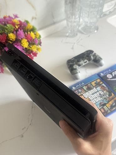 Video oyunlar və konsollar: PlayStation 4 Slim oyun konsolu paketi 1 pultdur Barter yoxdur — 3