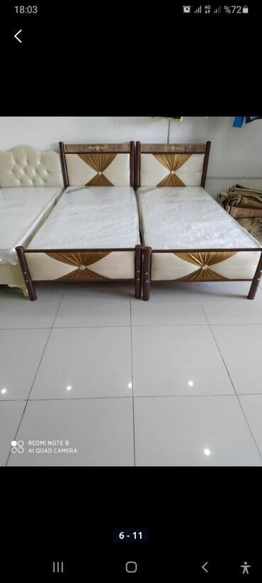 Çarpayılar: Yeni, Təknəfərlik çarpayı, Bazalı, Matras ilə, Siyirməsiz, Azərbaycan — 3