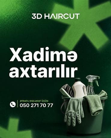 sumqayitda xadime: 3D Haircut Salon üçün xadimə axtarılır! Vəzifə: Salonun gündəlik — 1