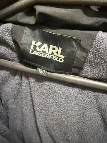 kurtkalar 2021: Karl Lagerfeld qışlıq parka - Rəng: qara - Ölçü: 180 (etiketdə — 3