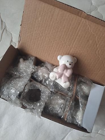 Pastel dəstləri: Fiqur, Keramika, rəng - Ağ — 3