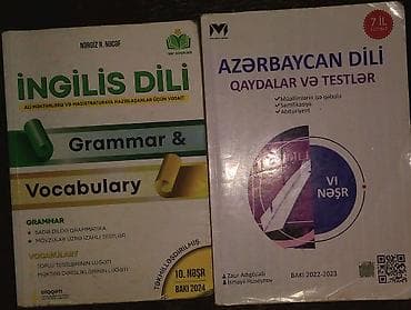 Testlər: Məhsul: 2 hazırlıq vəsaiti (İngilis dili + Azərbaycan dili) 1) — 1