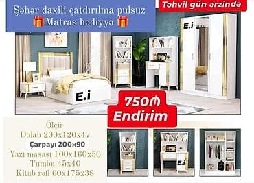 kitab dolabı: Təknəfərlik çarpayı — 1