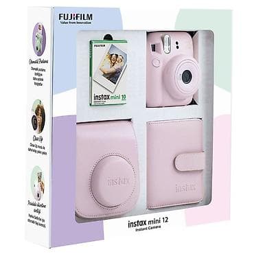 instax mini 12: Fujifilm Instax Mini 12 Instant Camera – Hədiyyə Dəstəsi (çəhrayı) — 1