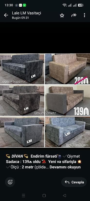 Sifarişlə ofis mebeli: Divan — 1